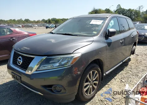 2014 Nissan Pathfinder S z USA, uszkodzony, nr VIN 5N1AR2MM0EC652850